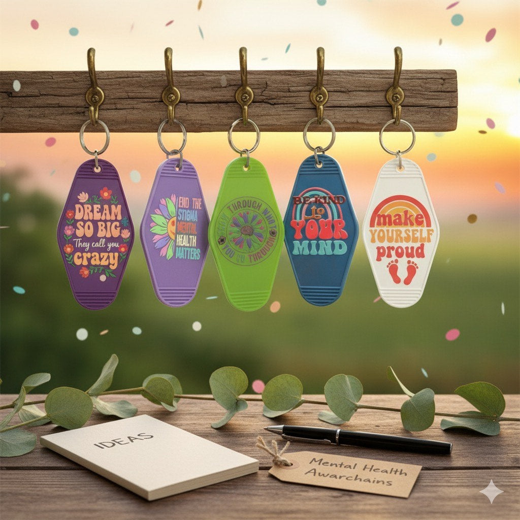 Mental Health Awareness Keychains